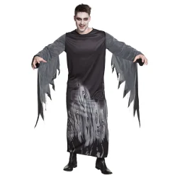 Halloween|Aikuisten Naamiaisasut>Boland Party Partners, P. O. Box 518, AK ALPHEN A/D RIJN, https://boland.eu Aavemainen pimeyden vartijan kaapu M/L 52-54