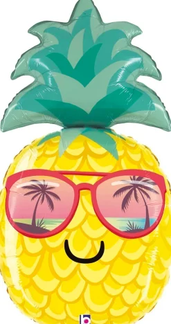 Muotofoliopallot|Vappu>Grabo Intl Srl, Via del Lavoro 33, 47853 CORIANO, ITALY, www.graboballoons.com Ananas muotofoliopallo