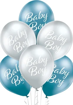 Vauvakutsut, Baby Shower|Vauvakutsut, Baby Shower>Belbal sp.zo.o, ul.Skarszewska 1, 83 - 110 Tczew, www.belbal.com Baby Boy ilmapallo 30 cm metallikromi 6 kpl/pss