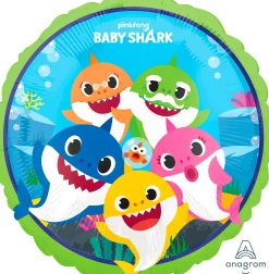 Pienet Foliopallot|Baby Shark>Anagram International Inc, 7700 Anagram Drive, MN 55344-7307, USA, http://www.anagramballoons.com/ Baby Shark foliopallo