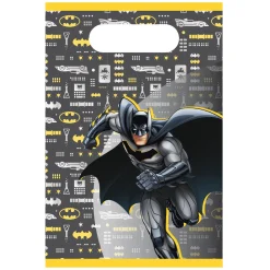 Batman|Herkkupussit, Kipot Ja Laatikot>IV Beck / Amscan Europe GmbH, Dettinger Str. 148, 73230 Kirchheim/Teck, Germany, www.amscan-europe.com Batman kaverilahjakassi 6 kpl/pkt
