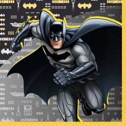 Lautasliinat|Batman>IV Beck / Amscan Europe GmbH, Dettinger Str. 148, 73230 Kirchheim/Teck, Germany, www.amscan-europe.com Batman suuri lautasliina 16 kpl/pkt