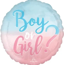 Pienet Foliopallot>Anagram International Inc, 7700 Anagram Drive, MN 55344-7307, USA, http://www.anagramballoons.com/ Boy or girl foliopallo