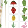 Leivontakoristeet|Muut Juhlatarvikkeet>Koopman International B.V., Distelweg 88, 1031 HH AMSTERDAM, www.koopmanint.com Cocktailtikku puinen, 20 kpl/pkt (lajitelmatuote)
