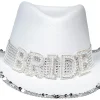 Muut Asusteet|Pannat, Kruunut Ja Tiarat>Boland Party Partners, P. O. Box 518, AK ALPHEN A/D RIJN, https://boland.eu Cowboy hattu bride valkoinen