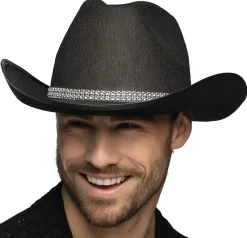 Muut Asusteet|Hatut Ja Päähineet>Boland Party Partners, P. O. Box 518, AK ALPHEN A/D RIJN, https://boland.eu Cowboy hattu musta