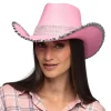 Pannat, Kruunut Ja Tiarat|Festarit>Boland Party Partners, P. O. Box 518, AK ALPHEN A/D RIJN, https://boland.eu Cowboy hattu paljeteilla, pinkki