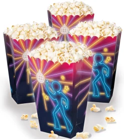 70-Luku - Disco|Herkkupussit, Kipot Ja Laatikot>Boland Party Partners, P. O. Box 518, AK ALPHEN A/D RIJN, https://boland.eu Disco popcornkippo 4 kpl/pkt