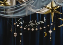 Muut Ripustettavat Koristeet|Eid Mubarak>PartyDeco sp. z o.o. sp. k., ul. Kolumba 1, 70-035 Szczecin, www.partydeco.com Eid Mubarak koristenauhat, pituus 2 m