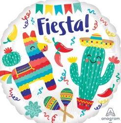 Pienet Foliopallot>Anagram International Inc, 7700 Anagram Drive, MN 55344-7307, USA, http://www.anagramballoons.com/ Fiesta Party foliopallo