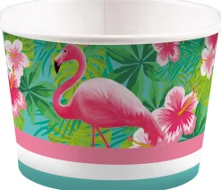 Herkkupussit, Kipot Ja Laatikot|Tarjoiluastiat Ja -Välineet>IV Beck / Amscan Europe GmbH, Dettinger Str. 148, 73230 Kirchheim/Teck, Germany, www.amscan-europe.com Flamingo paratiisi jäätelökippo 270 ml 8 kpl/pkt