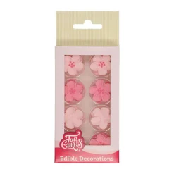 Leivontakoristeet|Kakkukuvat Ja Syötävät Koristetarrat>Confetti Oy, Moukarikuja 4 C 1, 4300 TUUSULA, www.confetti.fi FunCakes syötävä koriste, kukkalajitelma pinkki