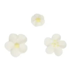 Leivontakoristeet|Kakkukuvat Ja Syötävät Koristetarrat>Confetti Oy, Moukarikuja 4 C 1, 4300 TUUSULA, www.confetti.fi FunCakes syötävä koriste, kukkalajitelma valkoinen/keltainen