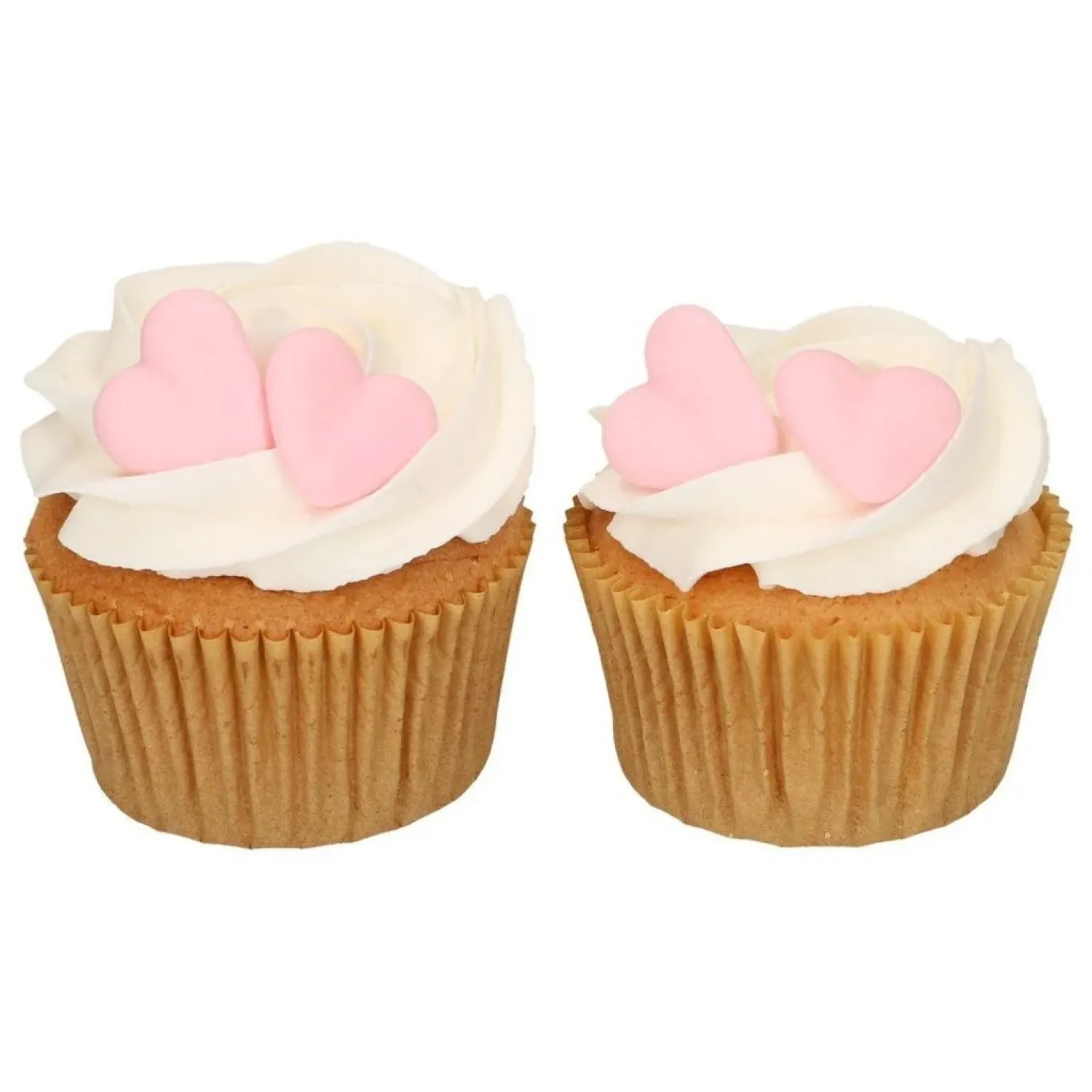 Ystävänpäivä|Leivontakoristeet>Confetti Oy, Moukarikuja 4 C 1, 4300 TUUSULA, www.confetti.fi FunCakes syötävä koriste, vaaleanpunaiset sydämet 8 kpl