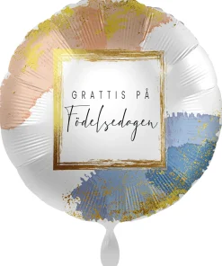 Pienet Foliopallot>Premioloon Grattis på födelsedagen foliopallo