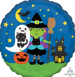 Pienet Foliopallot|Halloween>Anagram International Inc, 7700 Anagram Drive, MN 55344-7307, USA, http://www.anagramballoons.com/ Halloween noita ja haamu foliopallo