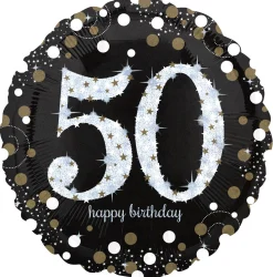 Pienet Foliopallot|Numerofoliopallot>Anagram International Inc, 7700 Anagram Drive, MN 55344-7307, USA, http://www.anagramballoons.com/ Happy Birthday 50 foliopallo