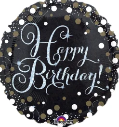 Pienet Foliopallot>Anagram International Inc, 7700 Anagram Drive, MN 55344-7307, USA, http://www.anagramballoons.com/ Happy Birthday foliopallo
