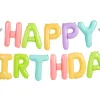 Syntymäpäivät|Syntymäpäivät>PartyDeco sp. z o.o. sp. k., ul. Kolumba 1, 70-035 Szczecin, www.partydeco.com Happy Birthday ilmalla täytettävä foliopallosetti