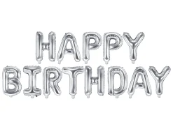 Syntymäpäivät|Syntymäpäivät>PartyDeco sp. z o.o. sp. k., ul. Kolumba 1, 70-035 Szczecin, www.partydeco.com Happy Birthday ilmalla täytettävä foliopallosetti
