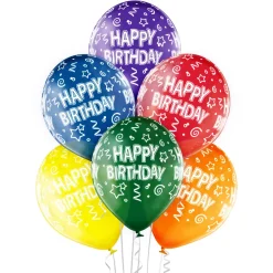 Syntymäpäivät|Syntymäpäivät>Belbal sp.zo.o, ul.Skarszewska 1, 83 - 110 Tczew, www.belbal.com Happy Birthday ilmapallo 30 cm 6 kpl/pss