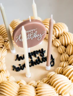 Kynttilät>Folat B.V. Happy Birthday kakkukynttilät 9 cm 10+1 kpl/pkt