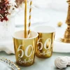 Syntymäpäivät|Syntymäpäivät>PartyDeco sp. z o.o. sp. k., ul. Kolumba 1, 70-035 Szczecin, www.partydeco.com Happy Birthday 50 pahvimuki korkeakiiltokulta 6 kpl/pkt