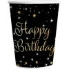Syntymäpäivät|Syntymäpäivät>Juhlamaailma Happy Birthday pahvimuki 8 kpl/pkt
