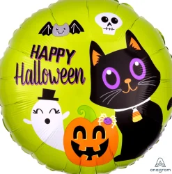 Pienet Foliopallot|Halloween>Anagram International Inc, 7700 Anagram Drive, MN 55344-7307, USA, http://www.anagramballoons.com/ Happy Halloween foliopallo