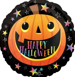 Pienet Foliopallot|Halloween>Anagram International Inc, 7700 Anagram Drive, MN 55344-7307, USA, http://www.anagramballoons.com/ Happy Halloween naurava kurpitsa foliopallo