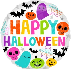 Pienet Foliopallot|Halloween>Anagram International Inc, 7700 Anagram Drive, MN 55344-7307, USA, http://www.anagramballoons.com/ Happy Halloween värikäs foliopallo