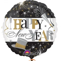 Pienet Foliopallot|Uusi Vuosi>Anagram International Inc, 7700 Anagram Drive, MN 55344-7307, USA, http://www.anagramballoons.com/ Happy New Year foliopallo