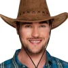 Penkkarit|Muut Asusteet>Boland Party Partners, P. O. Box 518, AK ALPHEN A/D RIJN, https://boland.eu Hattu cowboy nahkajäljitelmä ruskea