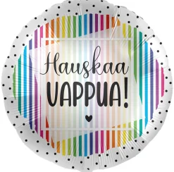 Pienet Foliopallot|Vappu>Premioloon Hauskaa Vappua raidat foliopallo