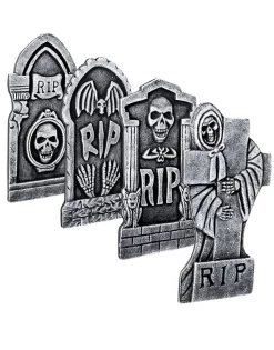 Halloween|Muut Koristeet Ja Rekvisiitat>Boland Party Partners, P. O. Box 518, AK ALPHEN A/D RIJN, https://boland.eu Hautakivi RIP 1 kpl lajitelmatuote 4 eri vaihtoehtoa