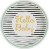 Lautaset>IV Beck / Amscan Europe GmbH, Dettinger Str. 148, 73230 Kirchheim/Teck, Germany, www.amscan-europe.com Hello Baby suuri pahvilautanen 8 kpl/pkt