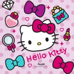 Lautasliinat>Procos S.A., 56th KLM Paleas Ethnikis, 320-11 Inofita Greece, www.procos.gr Hello Kitty lautasliina 33 x 33 cm 20kpl/pkt