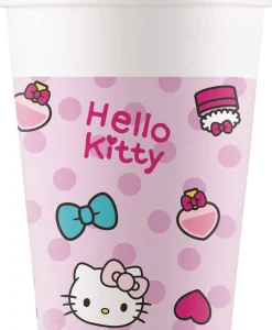 Lasit Ja Mukit>Procos S.A., 56th KLM Paleas Ethnikis, 320-11 Inofita Greece, www.procos.gr Hello Kitty pahvimuki 200 ml 8 kpl/pkt