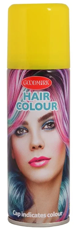Hiusvärit Ja -Glitterit>Goodmark Europe NV, Industrielaan 15, 8520 Kuurne, www.goodmarkgroup.com Hiusvärispray keltainen 125 ml