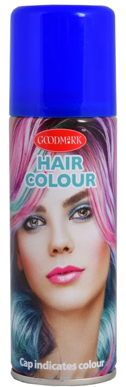 Suomi>Goodmark Europe NV, Industrielaan 15, 8520 Kuurne, www.goodmarkgroup.com Hiusvärispray sininen 125 ml