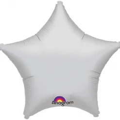 Pienet Foliopallot|Yksiväriset Foliopallot>Anagram International Inc, 7700 Anagram Drive, MN 55344-7307, USA, http://www.anagramballoons.com/ Hopeanvärinen tähti foliopallo