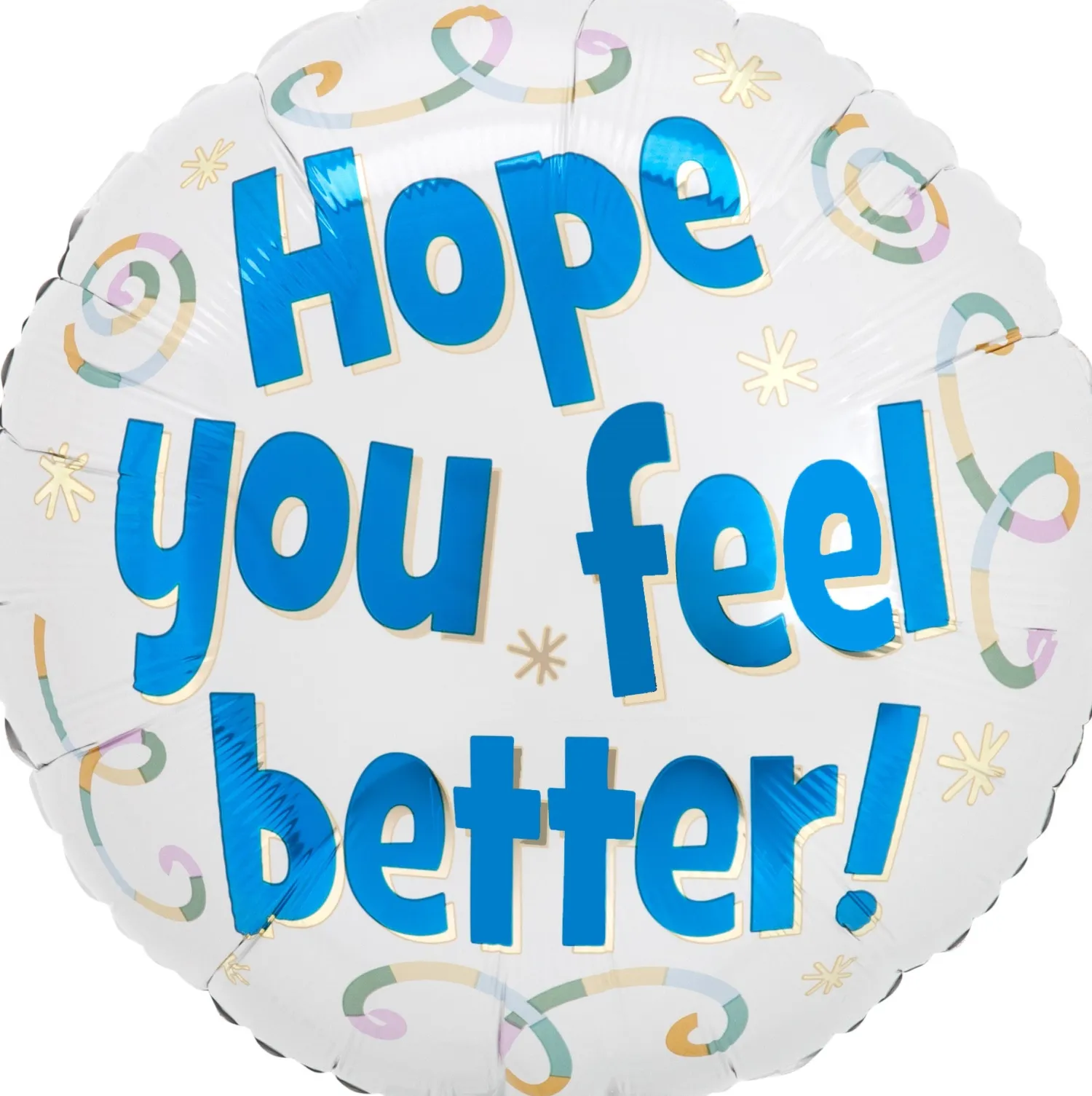 Pienet Foliopallot>Anagram International Inc, 7700 Anagram Drive, MN 55344-7307, USA, http://www.anagramballoons.com/ Hope you feel better foliopallo