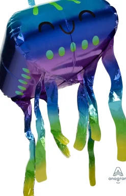 Erikoisfoliopallot>Anagram International Inc, 7700 Anagram Drive, MN 55344-7307, USA, http://www.anagramballoons.com/ Hymyilevä meduusa erikoismuotofolio