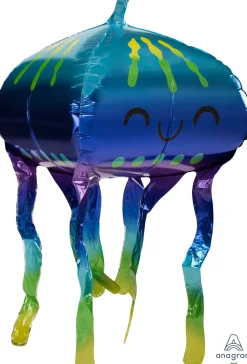 Erikoisfoliopallot>Anagram International Inc, 7700 Anagram Drive, MN 55344-7307, USA, http://www.anagramballoons.com/ Hymyilevä meduusa erikoismuotofolio