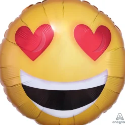 Pienet Foliopallot>Anagram International Inc, 7700 Anagram Drive, MN 55344-7307, USA, http://www.anagramballoons.com/ Hymynaama rakastuneena foliopallo