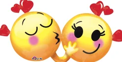 Ystävänpäivä|Muotofoliopallot>Anagram International Inc, 7700 Anagram Drive, MN 55344-7307, USA, http://www.anagramballoons.com/ Hymynaama rakkautta muotofoliopallo