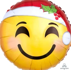Pienet Foliopallot|Joulu>Anagram International Inc, 7700 Anagram Drive, MN 55344-7307, USA, http://www.anagramballoons.com/ Hymynaama tonttulakilla foliopallo