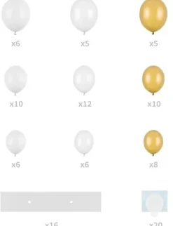 Häät|Häät>PartyDeco sp. z o.o. sp. k., ul. Kolumba 1, 70-035 Szczecin, www.partydeco.com Ilmapallokaari sydän valkoinen, 160 cm