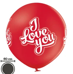 Ystävänpäivä>Belbal sp.zo.o, ul.Skarszewska 1, 83 - 110 Tczew, www.belbal.com I Love You jätti-ilmapallo 60 cm