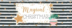 Joulu|Muut Juhlatarvikkeet>Artebene Gmbh Joulukortti 21 x 8 cm - Magical Christmas raidat